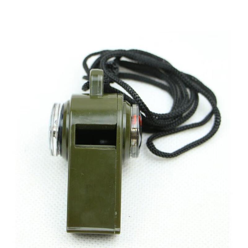Multi-function Survival Whistle with Compass, Thermometer & Lanyard