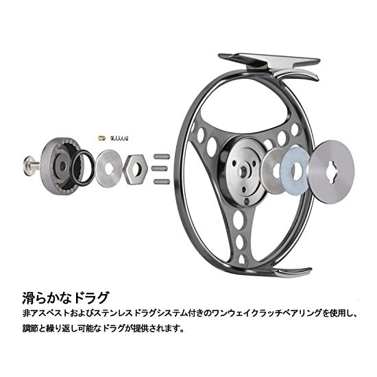 Goture Fly Reel, Interchangeable Left/Right Retrieve, Ultra-Lightweight ABS, 9/10, Entry-Level/Begin