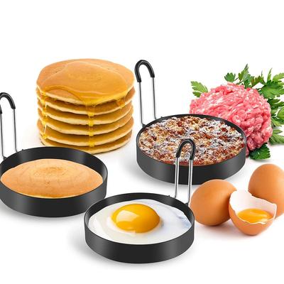 1 Stück Heimküchen-Backwerkzeuge Omelettform, Antihaft-Hamburger-Patties Omelettringe