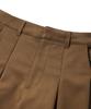TRILLION Wool-Like Inverted Tuck Wide Pants [Camel]