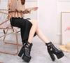 Europe and America Style Sexy High Heels 15 Cm Crude with Super High Heel Women's Boots Ankle Boots Classic Fashion Short Boots