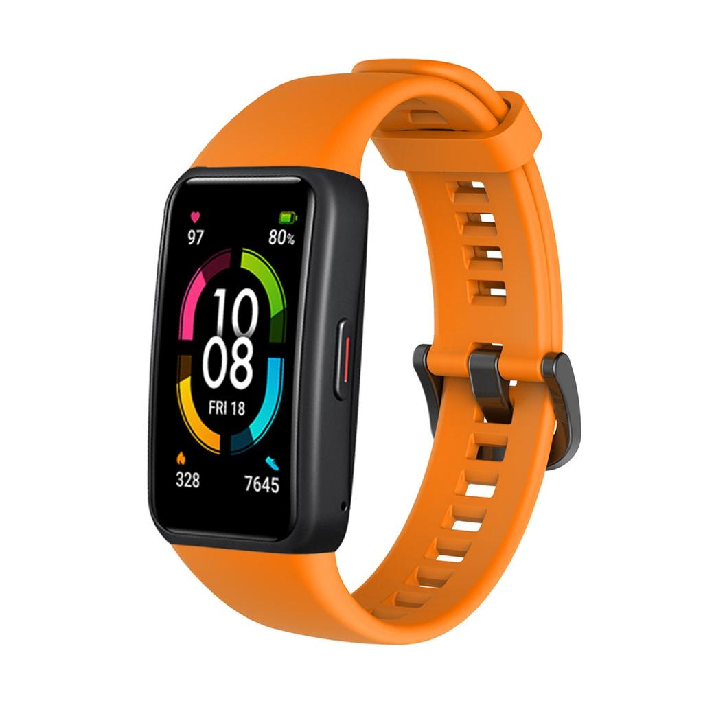 Sport Silicone Watch Band For Huawei Honor Band 6 Smart Watch Wristband Replacement Original Soft Strap For Huawei Band 6 Band