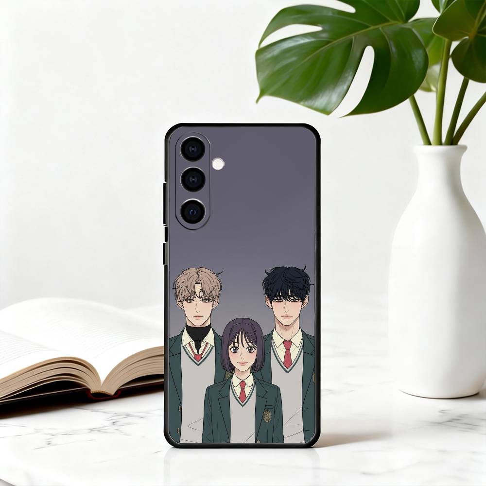Young O-Operation True Love-es Phone Case For Samsung Galaxy A73,A72,A71,A70,A53,A52,A51,Others Soft Black Cover