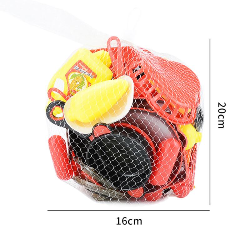 34 Pcs/bag Mini Kitchen Tableware Toy Set Colored Play House Simulation Food Model Baby Cooking