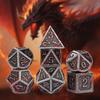 Hot Metal DND Polyhedral Dice Set for Tabletop RPGs