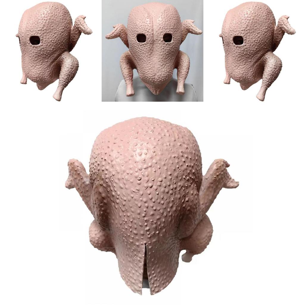 Latex Chicken Mask For Halloween And Festival Celebrations With Funny Design