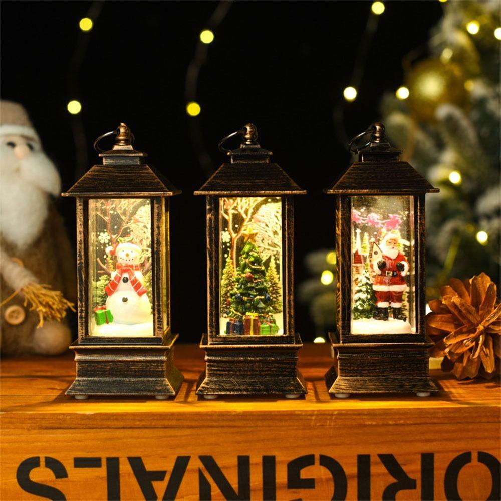 LED Lights Christmas Lantern Multicolor Christmas Decoration Christmas Wind Light Party Supplies