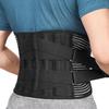 Ceinture lombaire de sport réglable avec plaque d'acier et ceinture élastique