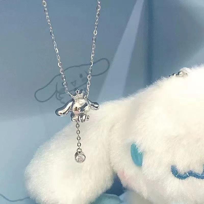 Cartoon Cute Tassel Chain Necklace Anime  Ladies Chain Pendant Jewelry