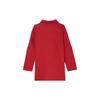 Adidas Originals X Anna Isoniemi Striped Logo Polo Loose Long Sleeve Jacket Women Jacket Red FQ4158