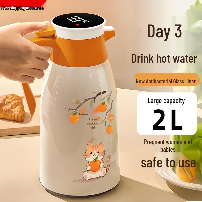 2025 Stylish Large Capacity Insulated Kettle for Home, Dorm, and Office Use
