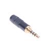 Gullbelagt 3,5 mm Trs hann til 3,5 mm trrs kvinnelig stereolydkontakt 3,5 mm