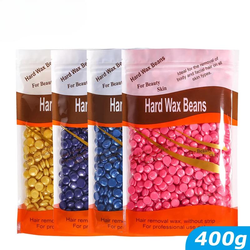 500g/400g/200g Waxing Wax Beans for Wax Heater Machine No Strip Depilatory Hot Film Hard Wax Waxing Body Hair Removal Wax Beads