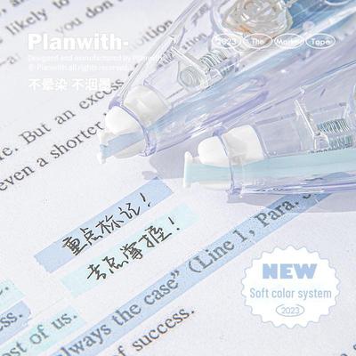 Planwith Mark Dual-Function Light Marker & Correction Tape for Students