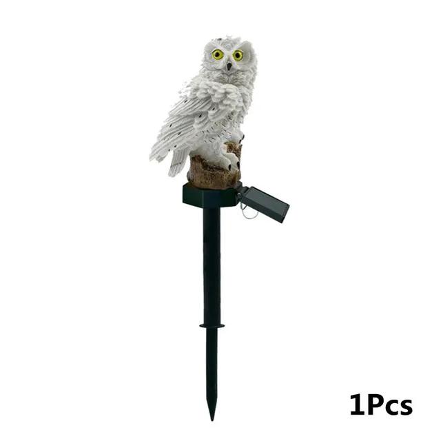 Lumières Solaires Extérieures Lampes de Jardin LED Hibou Alimentées par l'Énergie Solaire Lampes Pelouse Animal Hibou Lampe Solaire Étanche pour Décoration de Noël