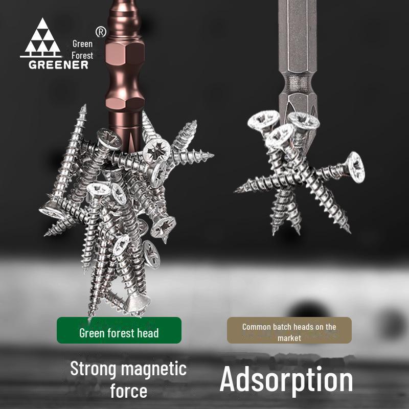 Green Forest Strong Magnetic Cross Head Electric Screwdriver Set