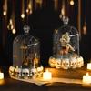 1Halloween Couple Skeleton Resin Crafts Ornament Halloween Ghost House Abstract Desktop Decoration Figurines Statues Decor