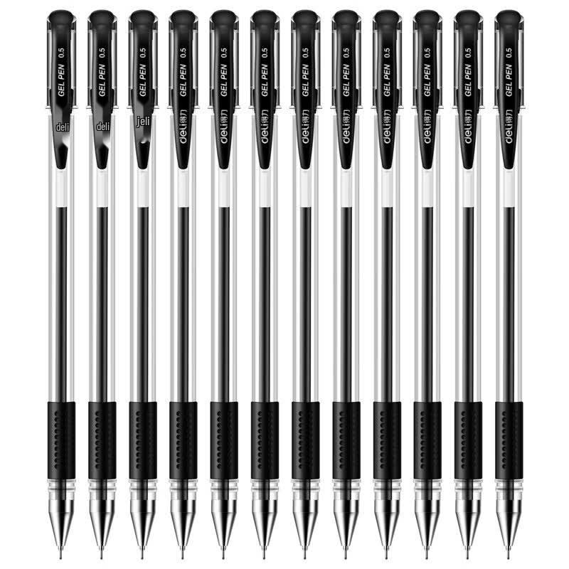 Deli 6601 0.5mm Semi-Needle Tip Gel Pen
