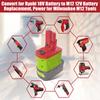 Battery Converter For Ryobi 18V Li-ion Battery Convert to For Milwaukee 12V Cordless Power Drill Tool 2471-21 2471-22 2590-20