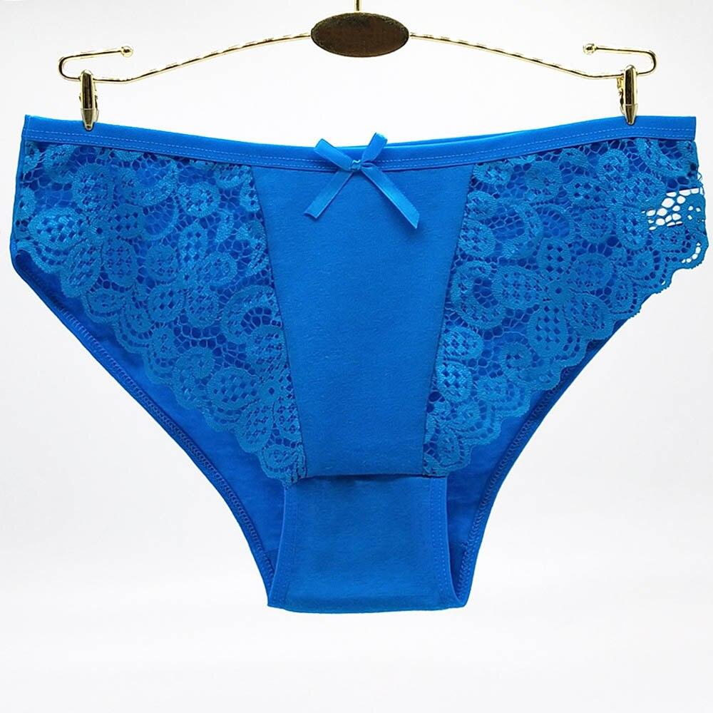 Ropa interior Mujer Calzoncillos Bragas Calzoncillos de encaje sexy de algodón 6 unids/lote