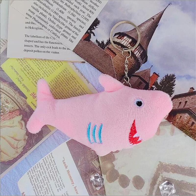 

11 см подвеска в виде акулы плюшевые игрушки мягкие игрушки животные океана акулы куклы милый мультфильм маленькие украшения рождественские подарки для девочек 10CM