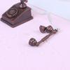 1Pcs Mini Retro Phone Miniature Food Play Scene Model