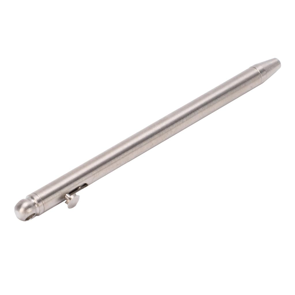 Mini Keychain Pen 0.5mm Tip Ti Alloy Portable Writing Ballpoint Pen with Black Refills