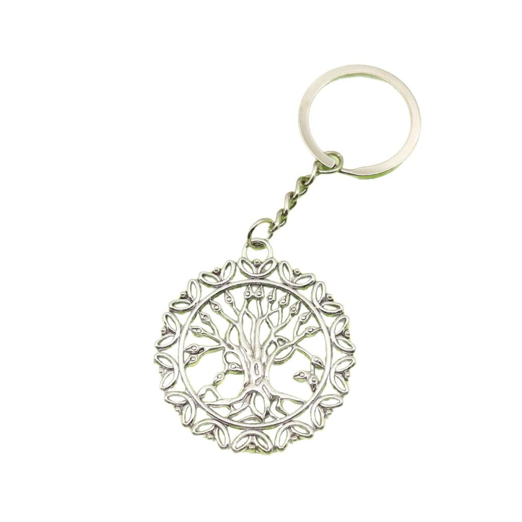 Tree of Life Round Keychain Pendant - Best Seller
