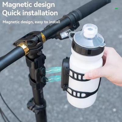 Bicycle Magnetic Water Bottle Holder Strap Type Quick Release Mountain Road Small Cloth Folding Bike Water Cup Holder