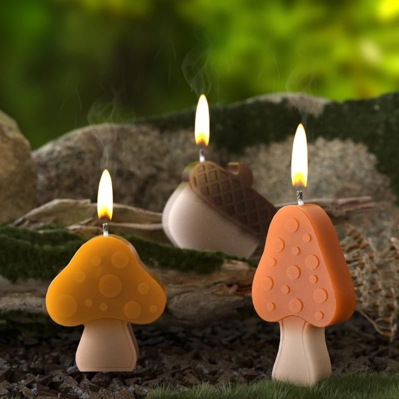 Pinecone Silicone Molds Plasters Molds Epoxy Resin Molds Mushroom Candle Molds Ornament Molds Casting Molds