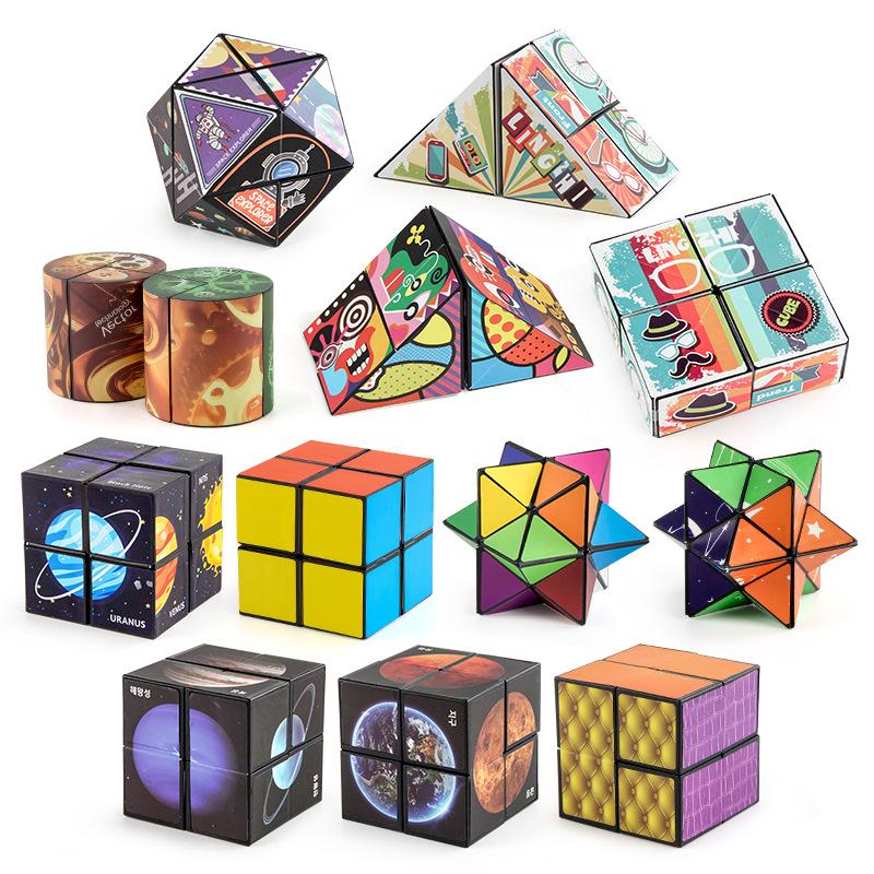 3D Cross-Border Starry Sky Magic Cube: Variational and Infinite Decompression Two-in-One