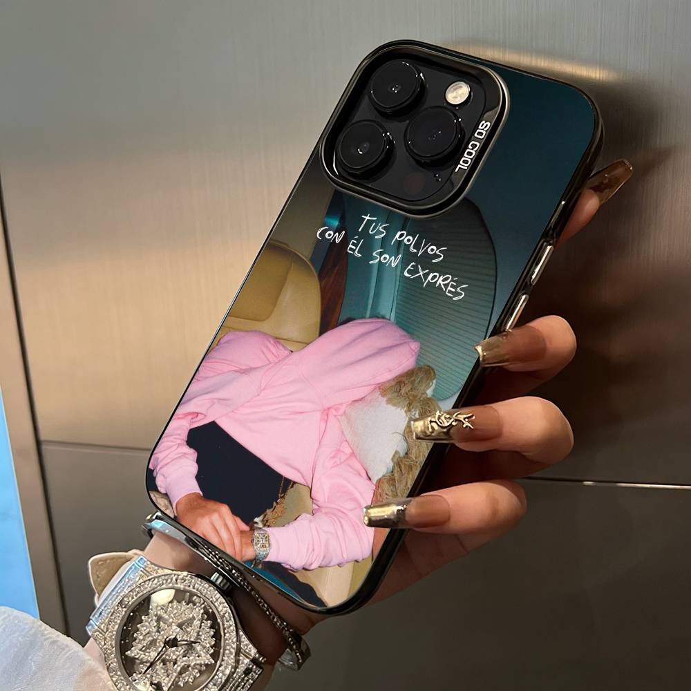 

Rapper-Clarent Phone Case For IPhone17 16 11 12 13 14 15 16 Pro Max Plus Cover Colored Silver Funda Bumber iPhone16