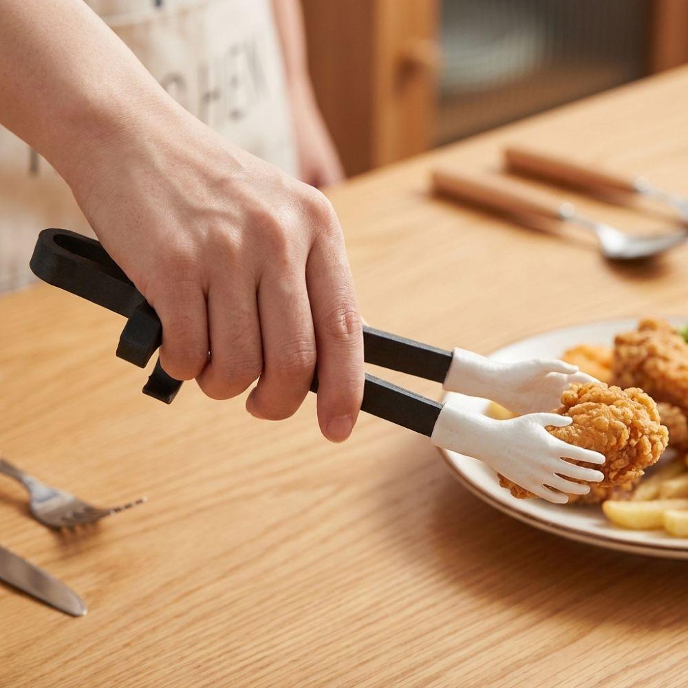 3D Printed Hand Shaped Snack Tongs Finger Ring Mount No Mess Snack Grabber Clip Office Party