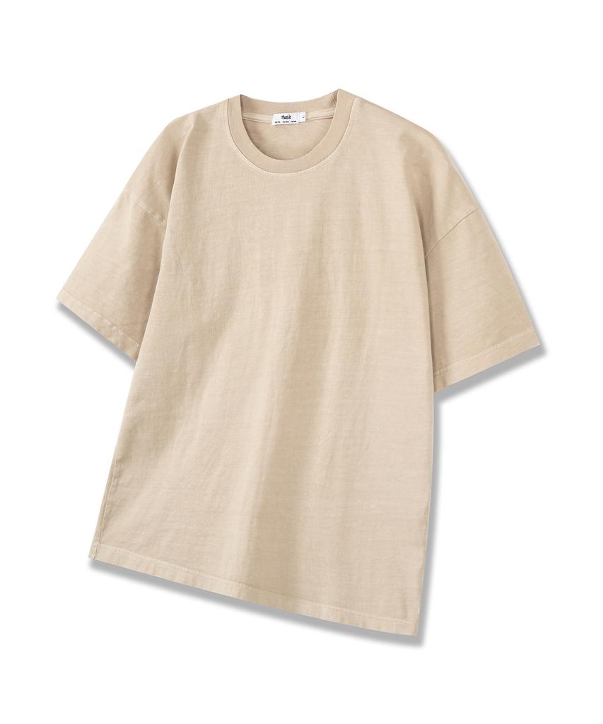 Descheuis Everyday Pigment Crop Short Sleeve Tee Beige