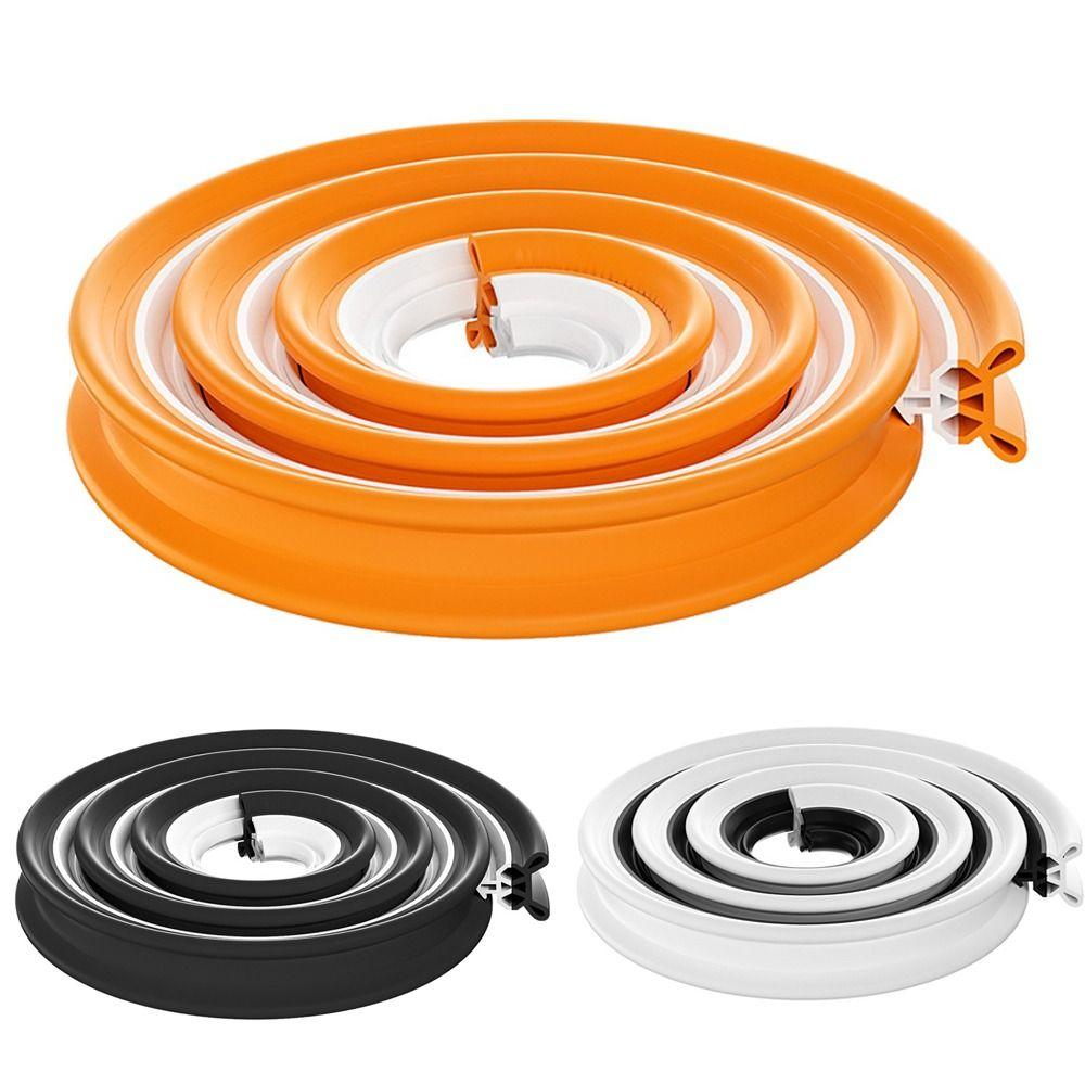

4M Soundproof Weather Stripping TPE Door Draft Stopper High Quality Window Sealing Strip S Black