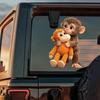 1 Foaie Autocolant Auto Monkey Punch Decal Geam Mașină Impermeabil Rezistent la Zgârieturi Autocolant Călătorie Laptop Sticlă de Apă Carcasă Telefon