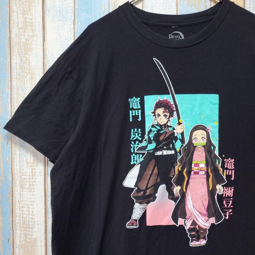 

[Б/У] Футболка с персонажем MT Demon Slayer Аниме Манга Тандзиро Неко Сделано в Мексике Размер XL