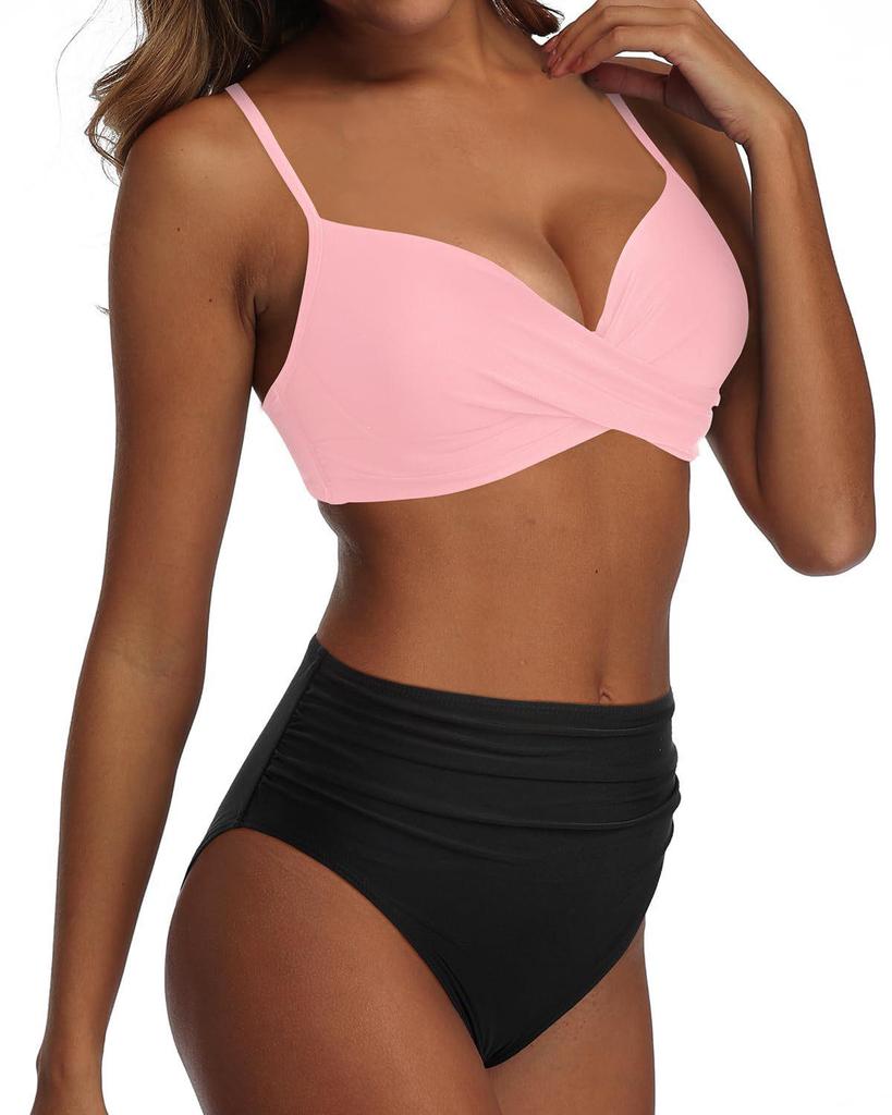 2024 European & American Sexy Hard Cup Underwire Bikini Swimsuit