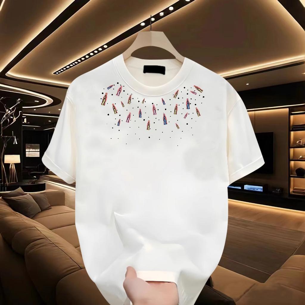 Cotton Printed Short Sleeve Loose Fashion Top Casual T-Shirts Men’s