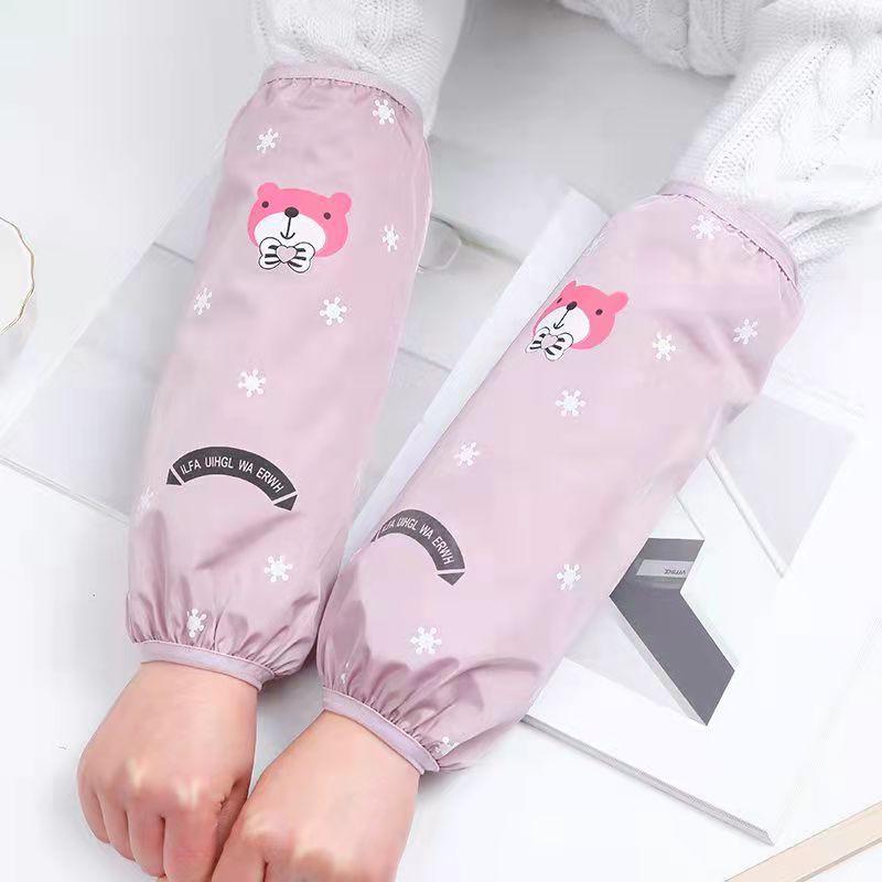 Waterproof & Oilproof Women's Sleeves: Autumn Winter Anti-Stain Protective Cuffs for Kitchen & Housework