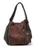 Ships Any Special Order Folna: 2-Way Line Nylon Tote Bag 720010122 Brown One Size