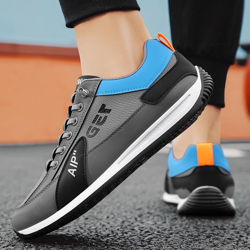Mode Für Männer Im Freien Zu Fuß Fahren Leder Peas Schuhe Frühling Herbst Winter Männliche Studenten Original Sport Casual Turnschuhe