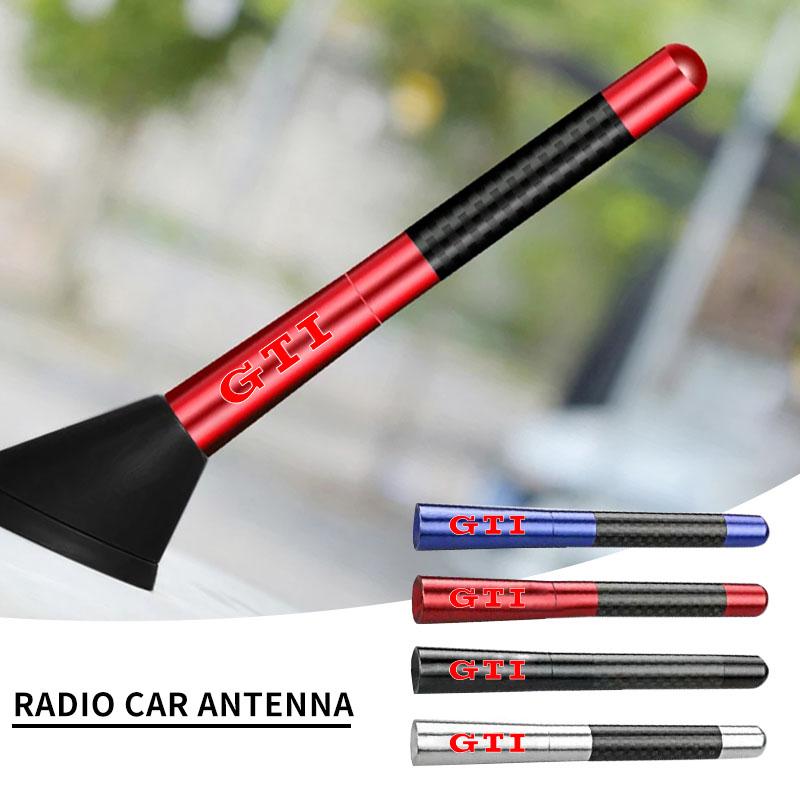 Efg1 12cm Carbon Fiber Radio Car Antenna Auto Accessories Caps For VW GTI Lavida POLO Tiguan Passat Golf EOS Scirocco Jetta Bora
