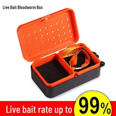 Multifunctional Bait and Accessories Box for Earthworms, Red Worms, and Sandworms