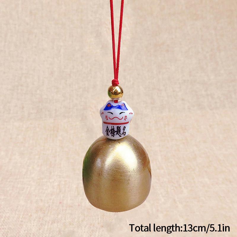 Mini Brass Wind Chimes Outdoor Door Bell Door Window Wall Hanging Bell Japanese Room Decoration Pendant Garden Decor Outdoor