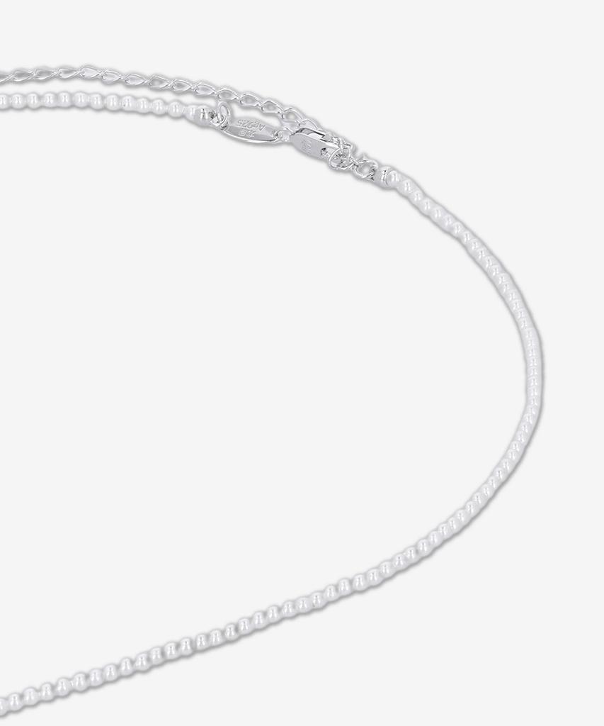 Yvmin Mini Flocking Bear Pearl Necklace - Pink / 24422Pnk00Nn