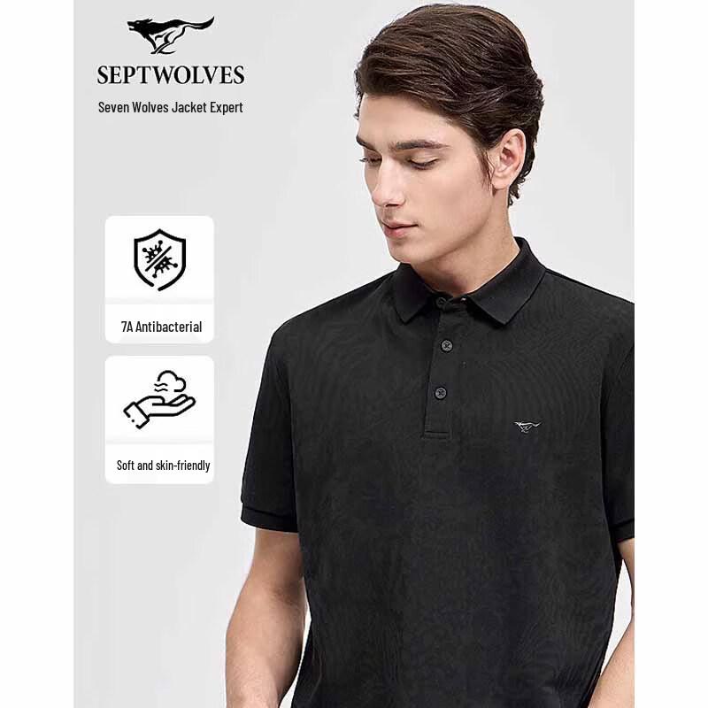 

Septwolves Men s Breathable Ice Silk Full Print Polo Shirt 190/104A/XXXL