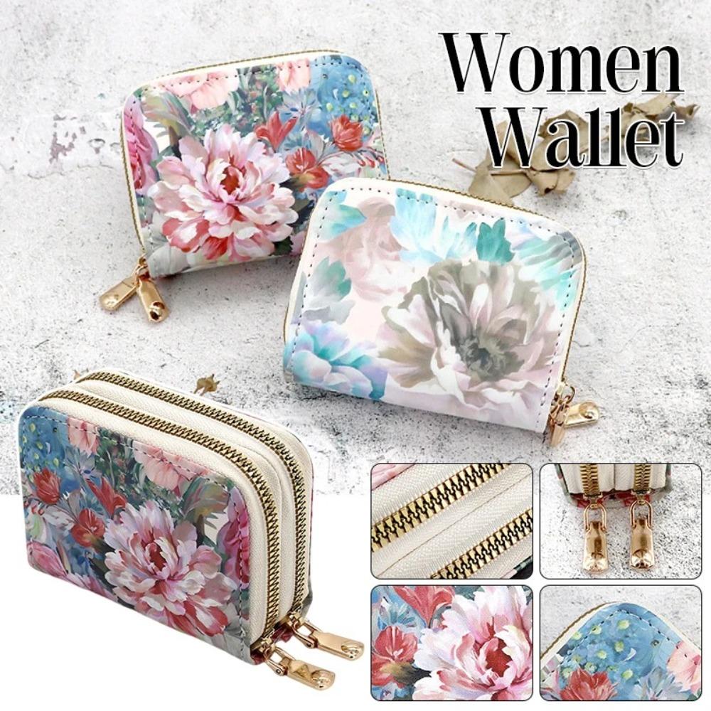 

Organ Short Coin Wallet Multi-card Card Holder New Flower Wallet Women