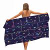 Geometric Stripe Microfiber Beach Towel Portable Quick Fast Dry Sand Outdoor Travel Camping Swim Blanket Thin Yoga Gym Mat Women