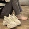 Women's models increase in height Spring new versatile small people show height thick-soled fried street sneakers women